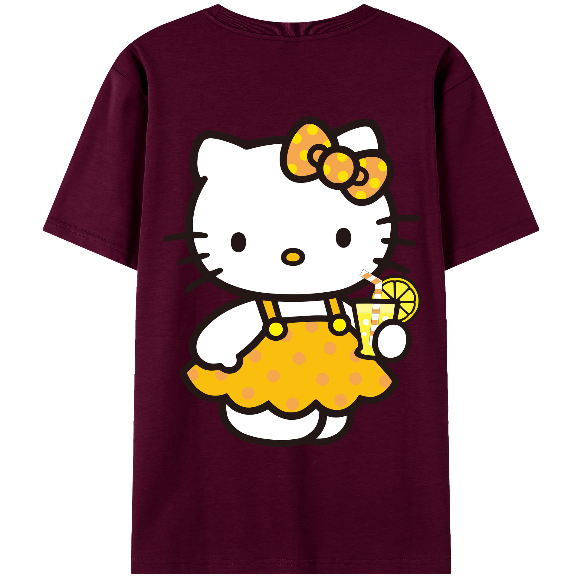 （画像用） Hello Kitty ハローキティ レディース半袖Tシャツ(バックプリント)